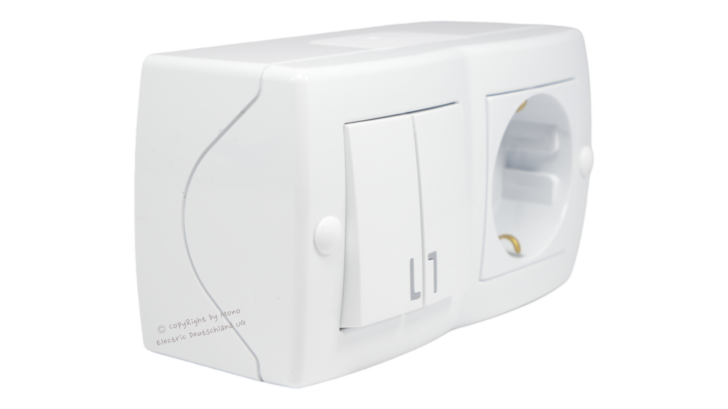 Serienschalter mit Steckdose