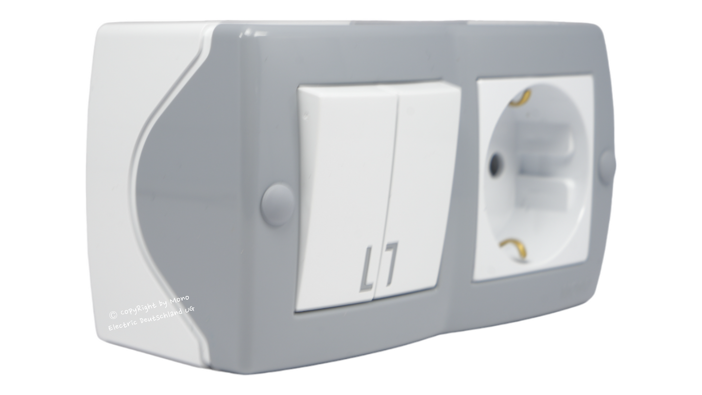 Serienschalter mit Steckdose