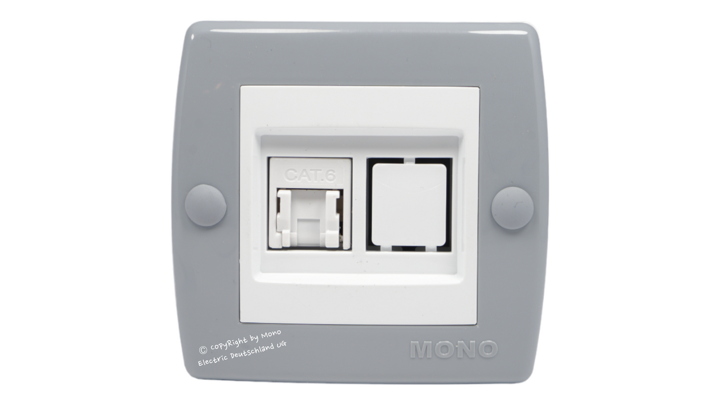 Netzwerkdose 1-Fach RJ45 Cat6