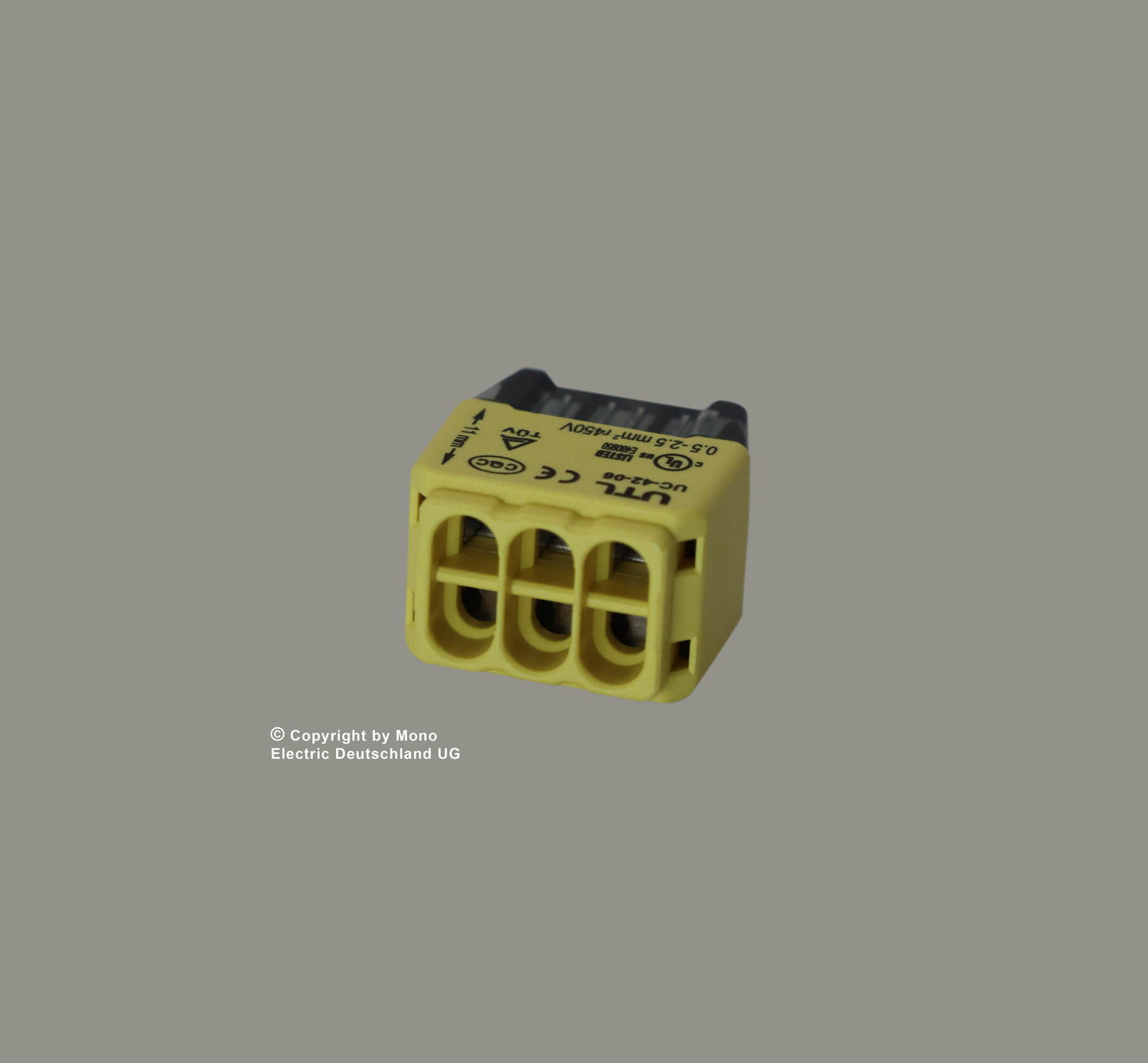 Verbindungsdosenklemme 6 polig Compact 0,5-2,5qmm (100er Pack)