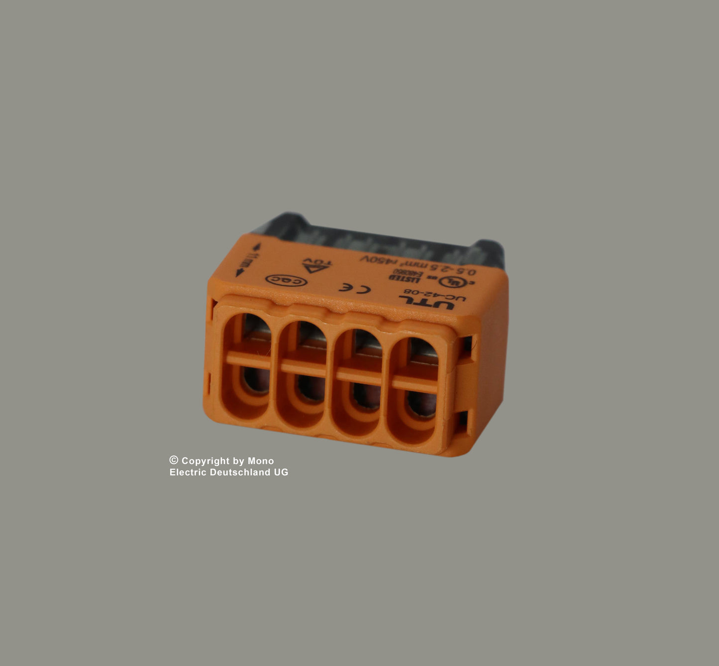 Verbindungsdosenklemme 8 polig Compact 0,5-2,5qmm (100er Pack)