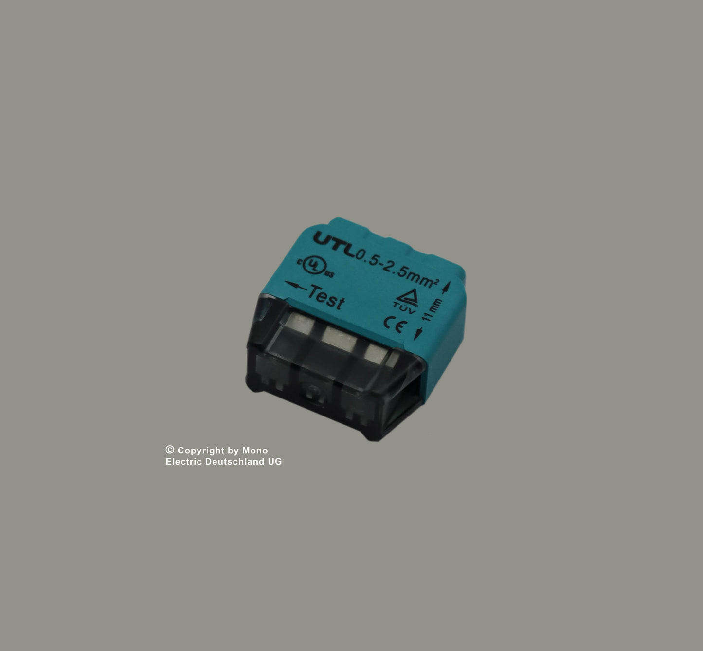 Verbindungsdosenklemme 3 polig Compact 0,5-2,5qmm (100er Pack)