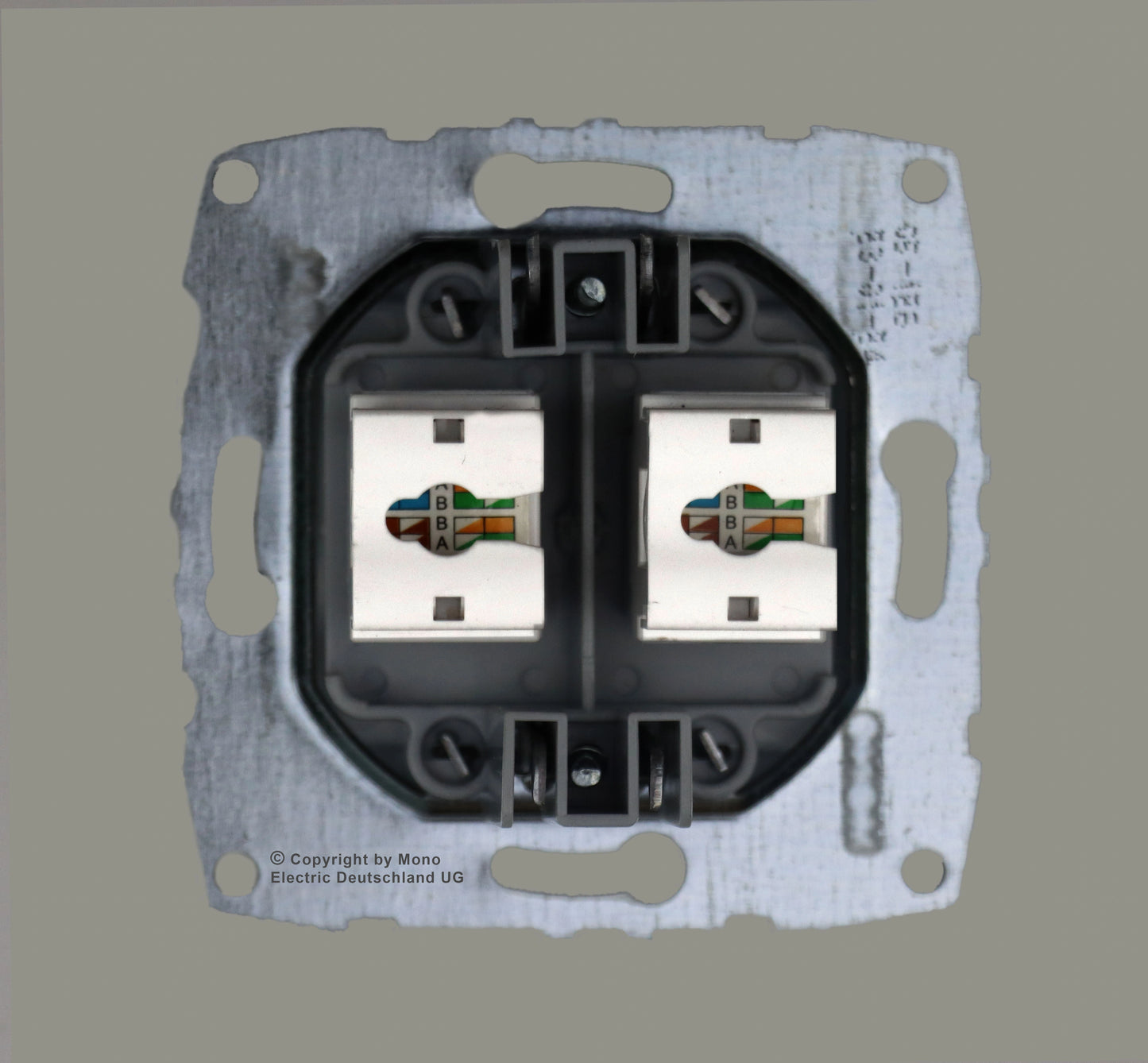 Netzwerkdose 2-Fach RJ45 Cat 6