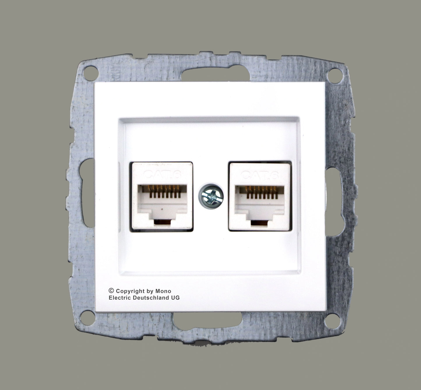 Netzwerkdose 2-Fach RJ45 Cat 6