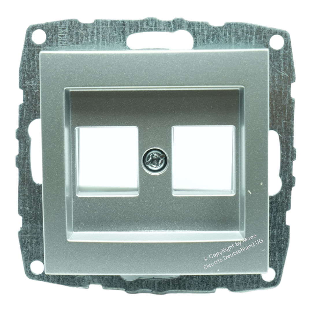 Datendose 2-Fach (leer)