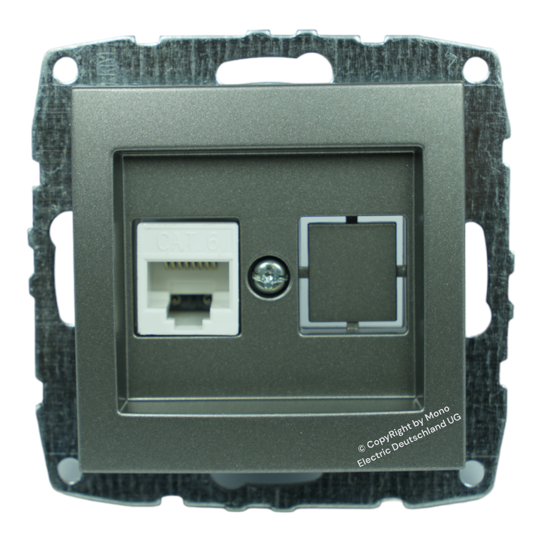 Netzwerkdose 1-Fach RJ45 Cat 6