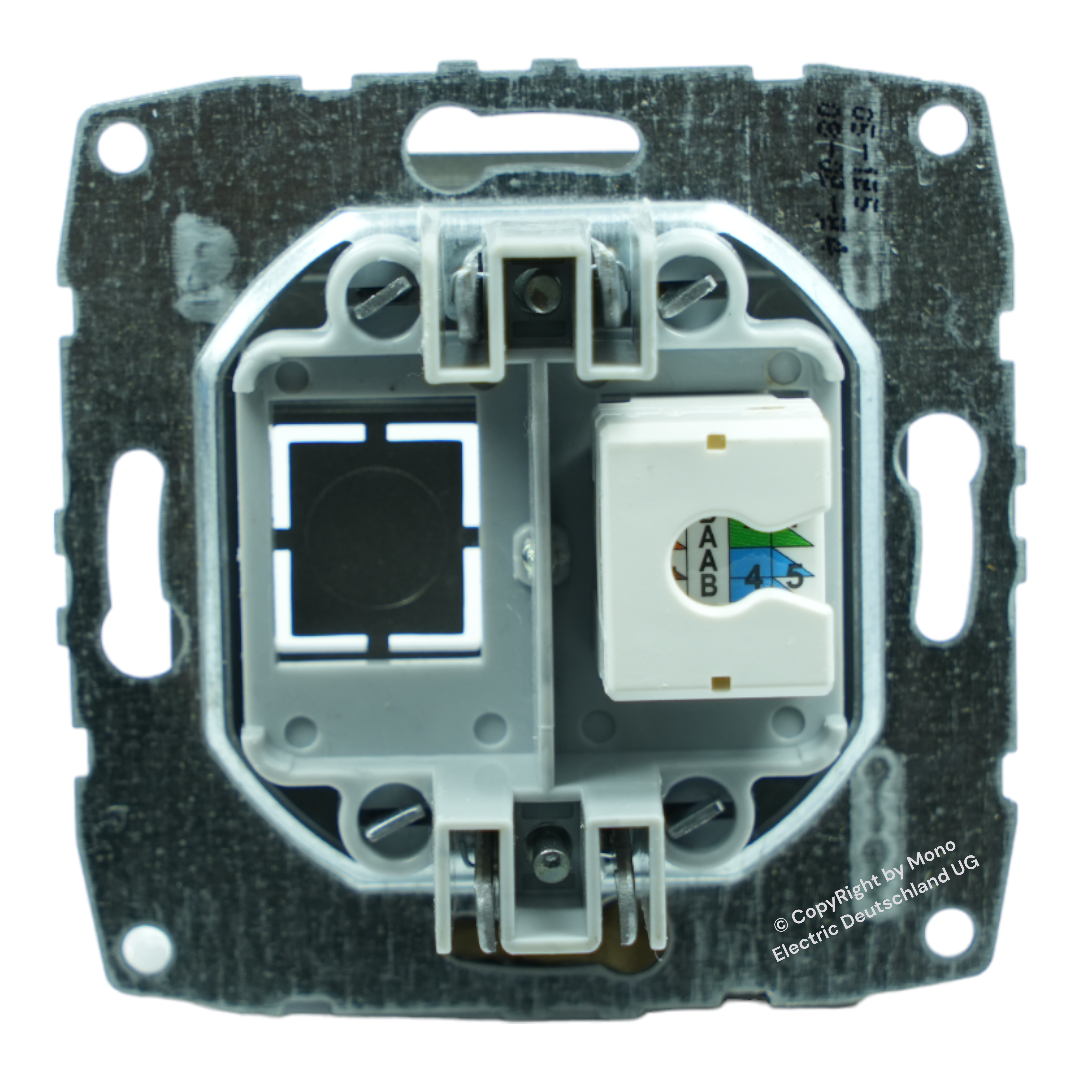 Netzwerkdose 1-Fach RJ45 Cat 6