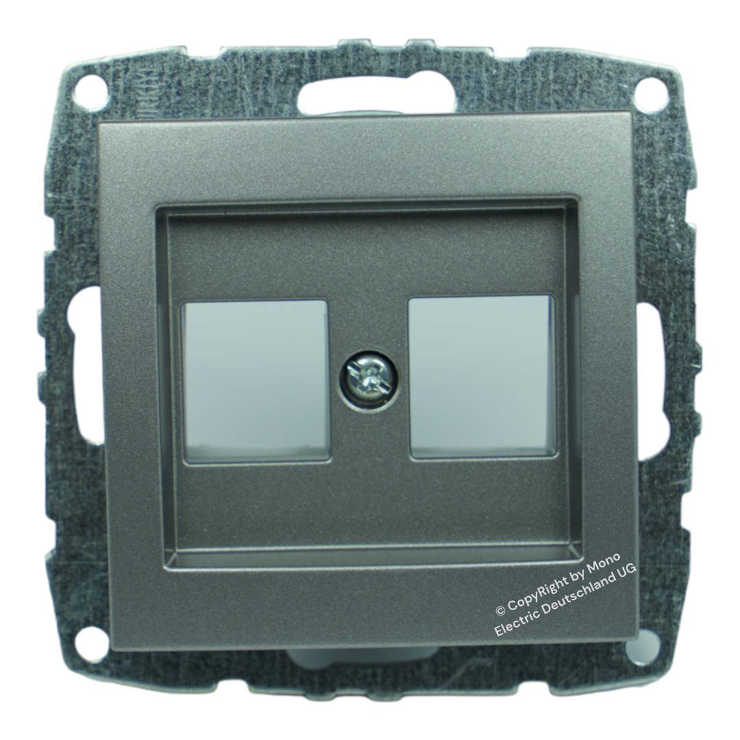 Datendose 2-Fach (leer)