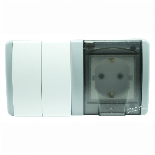 Serienschalter mit Steckdose