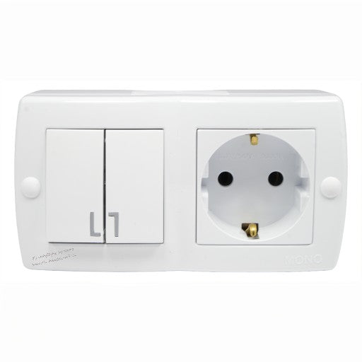 Serienschalter mit Steckdose