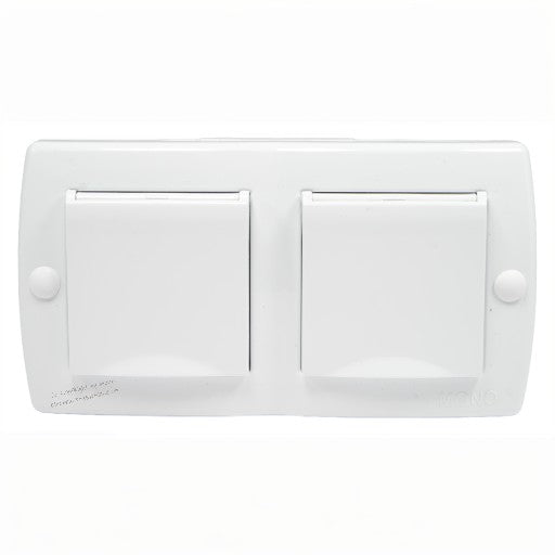 Steckdose 2-Fach mit Klappdeckel