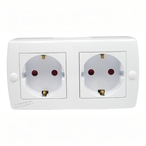 Steckdose 2-Fach mit Kindersicherung