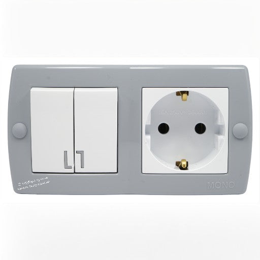 Serienschalter mit Steckdose