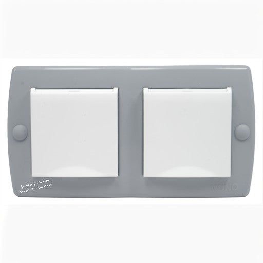 Steckdose 2-Fach mit Klappdeckel