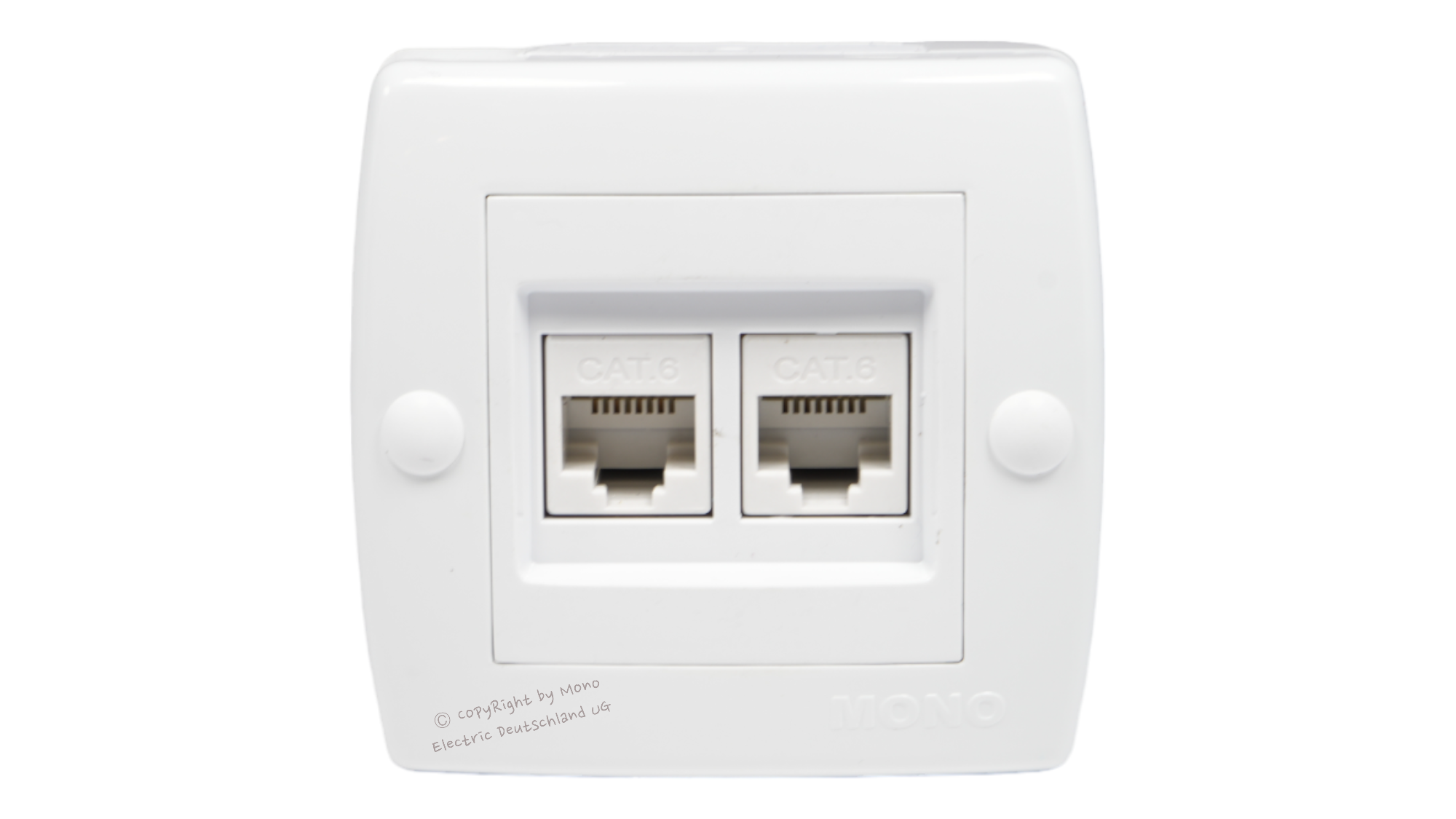 Netzwerkdose 2-Fach RJ45 Cat 6