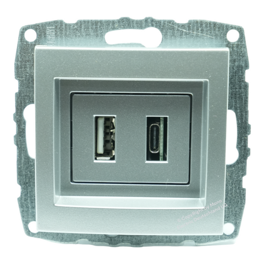 Unterputz USB-Ladestation mit USB-C  + USB-A 15  Charger/Lader